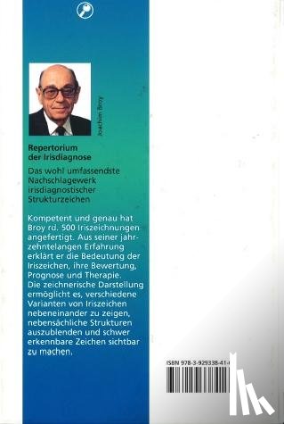 Broy, Joachim - Repertorium der Irisdiagnose