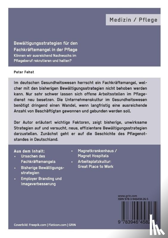 Fehst, Peter - Bewaltigungsstrategien fur den Fachkraftemangel in der Pflege