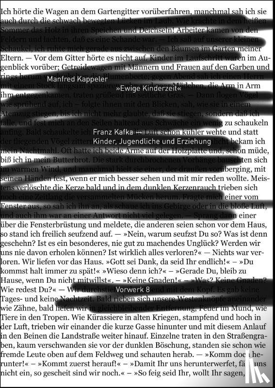 Kappeler, Manfred - 'Ewige Kinderzeit'