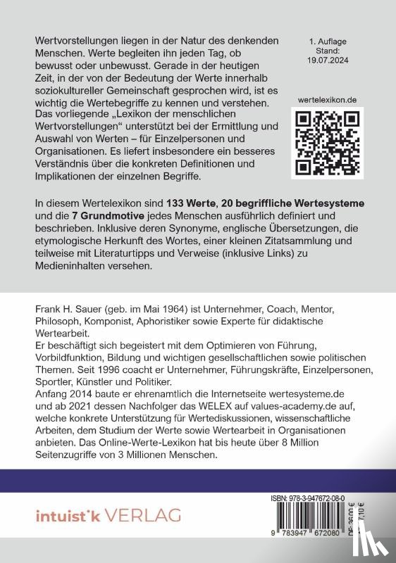 Sauer, Frank H. - WELEX