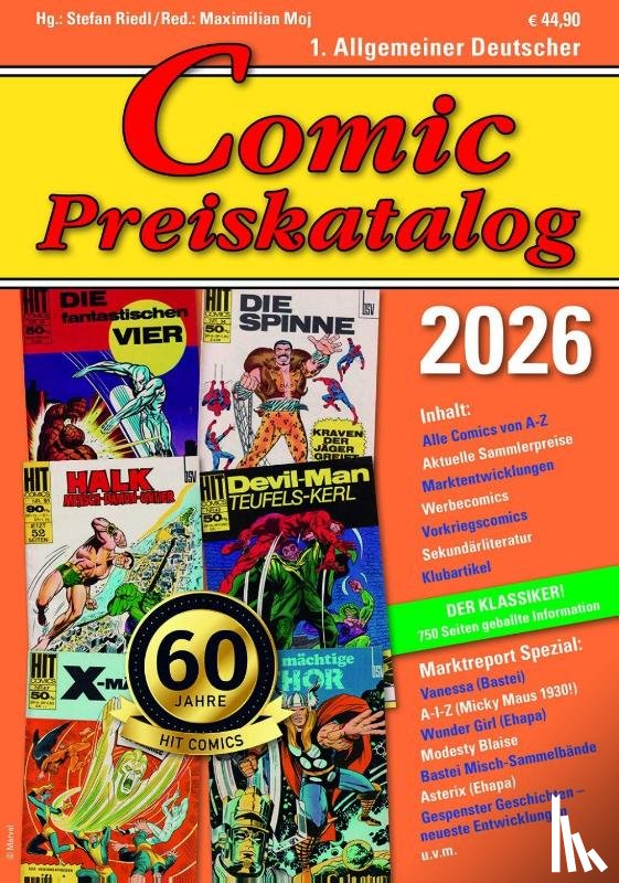 Riedl, Stefan - Comic Preiskatalog 2026 SC