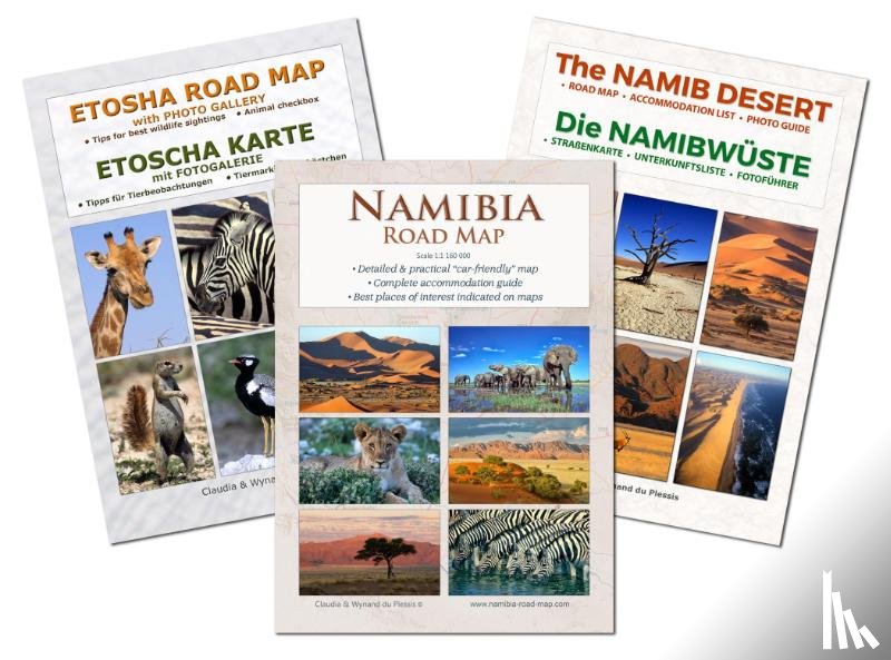 Du Plessis, Claudia, Du Plessis, Wynand - Das komplette Kartenset NAMIBIA (3-teilig)