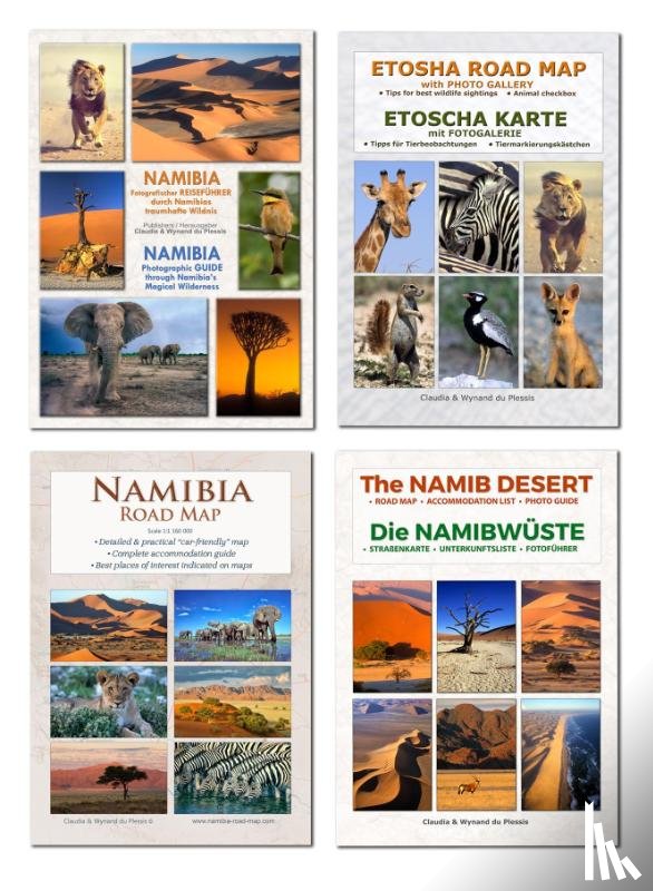 Du Plessis, Claudia, Du Plessis, Wynand - Das komplette Kartenset NAMIBIA Plus (4-teilig)