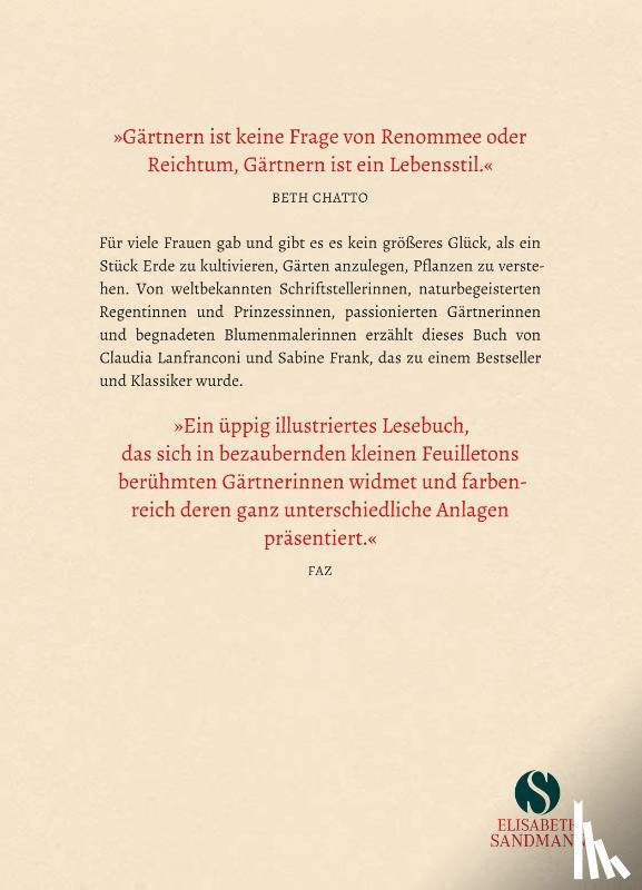 Lanfranconi, Claudia, Frank, Sabine - Gärtnern ist ein Lebensstil
