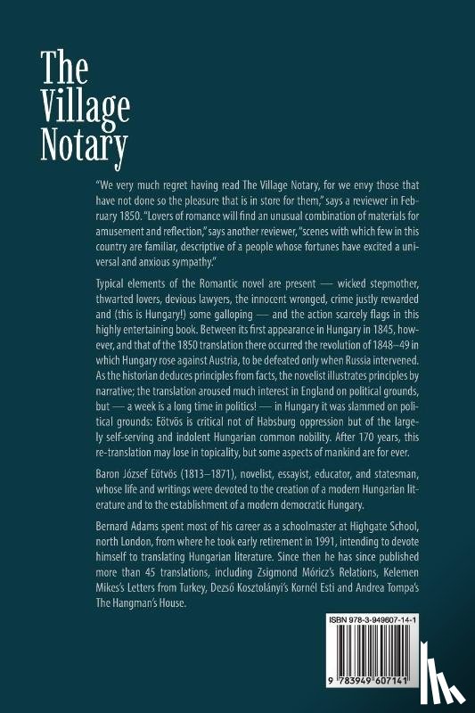 Eotvos, Jozsef - The Village Notary