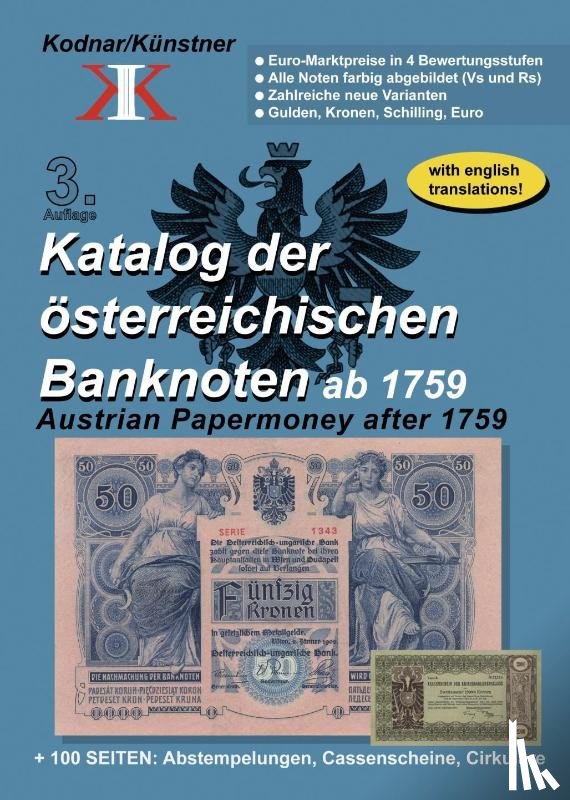 Kodnar, Johann, Künstner, Norbert - Katalog der österreichischen Banknoten ab 1759