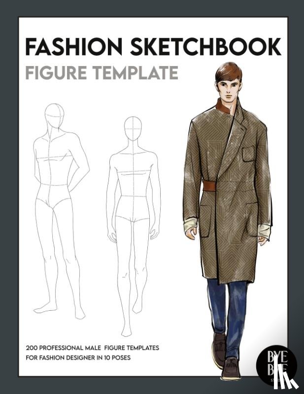 Studio, Bye Bye - Fashion Sketchbook Male Figure Template