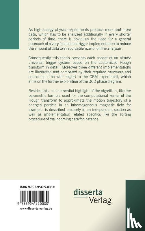 Steinle, Christian Alexander - A first level trigger approach for the CBM experiment