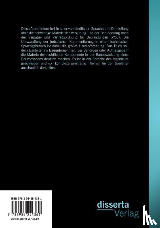 Bausch, Dennis - Vergutung, Nachtrage und Behinderungen nach VOB