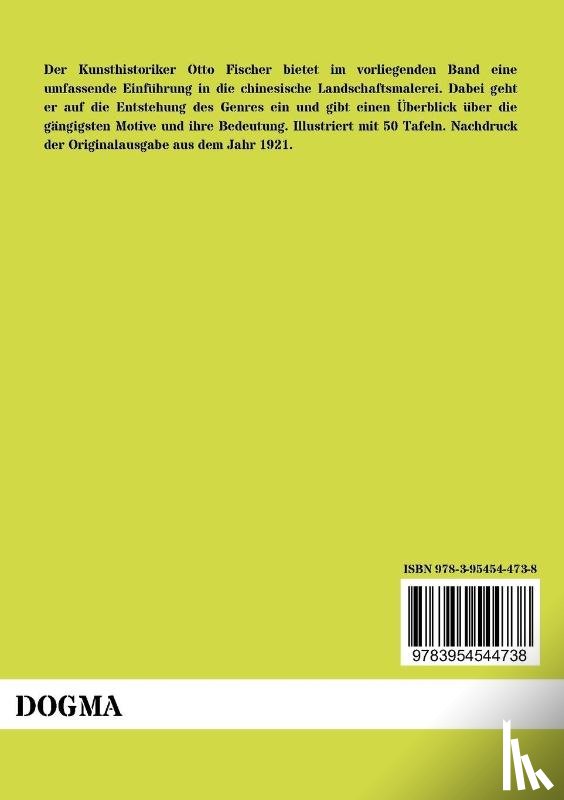 Fischer, Otto - Chinesische Landschaftsmalerei