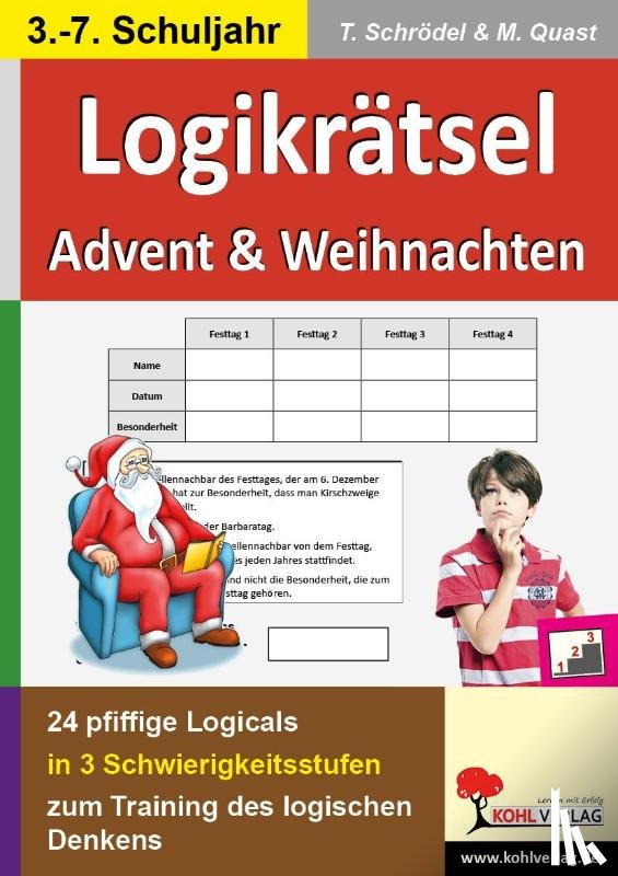 Schrödel, Tim, Quast, Moritz - Logikrätsel Advent & Weihnachten