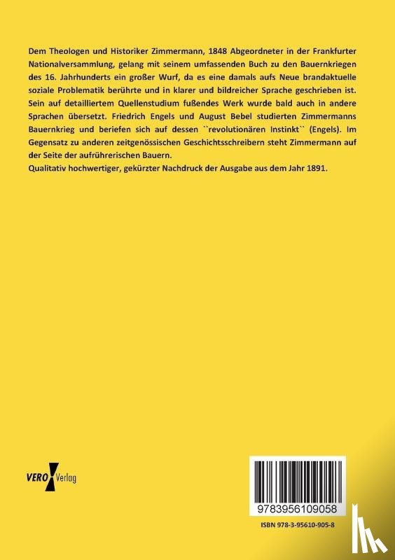Zimmermann, Wilhelm - Dr. W. Zimmermanns Grosser Deutscher Bauernkrieg