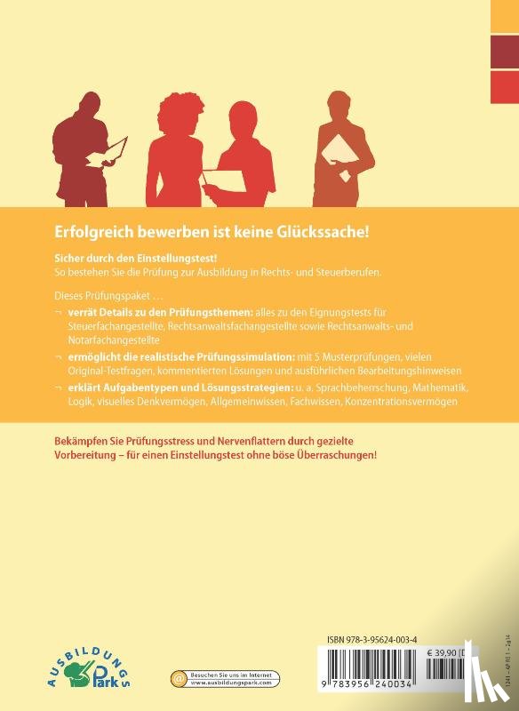 Guth, Kurt, Mery, Marcus - Der Einstellungstest / Eignungstest zur Ausbildung: Steuerfachangestellter, Rechtsanwaltsfachangestellter, Rechtsanwalts- und Notarfachangestellter