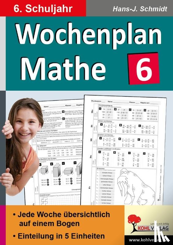 Schmidt, Hans-J. - Wochenplan Mathe / Klasse 6
