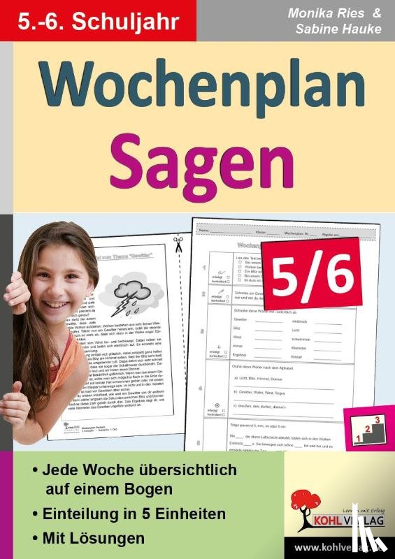 Hauke, Sabine - Wochenplan Sagen 5/6