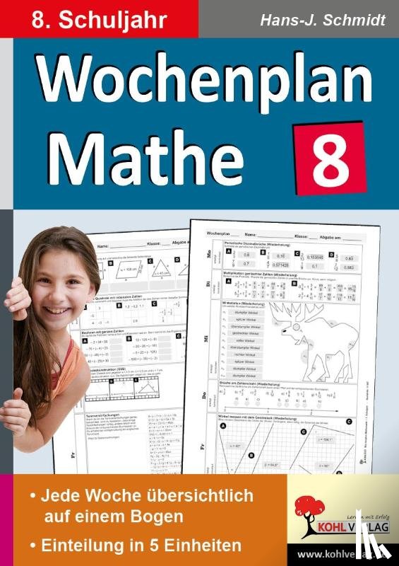 Schmidt, Hans-J. - Wochenplan Mathe / Klasse 8