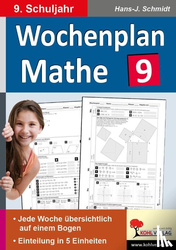 Schmidt, Hans-J. - Wochenplan Mathe / Klasse 9
