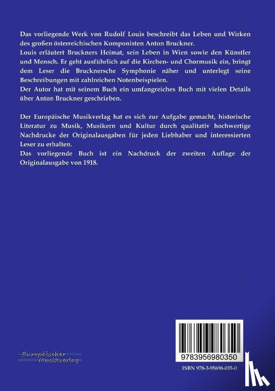 Louis, Rudolf - Anton Bruckner