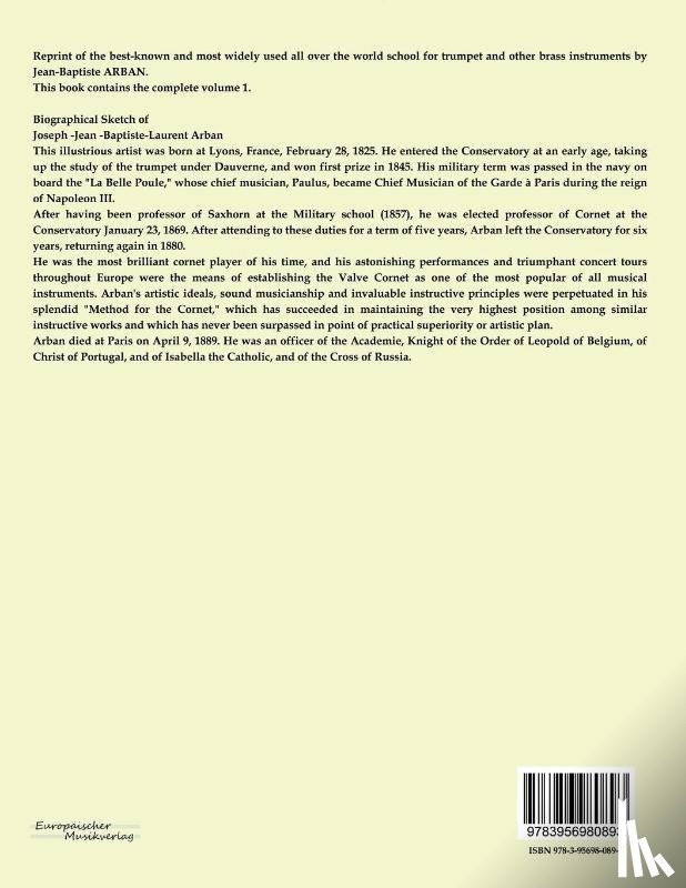 Arban, Jean-Baptiste - Arbans complete celebrated method for the cornet