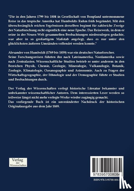 Humboldt, Alexander Von, Hauff, Hermann - Alexander von Humboldts Reise in die Aequinoktial-Gegenden