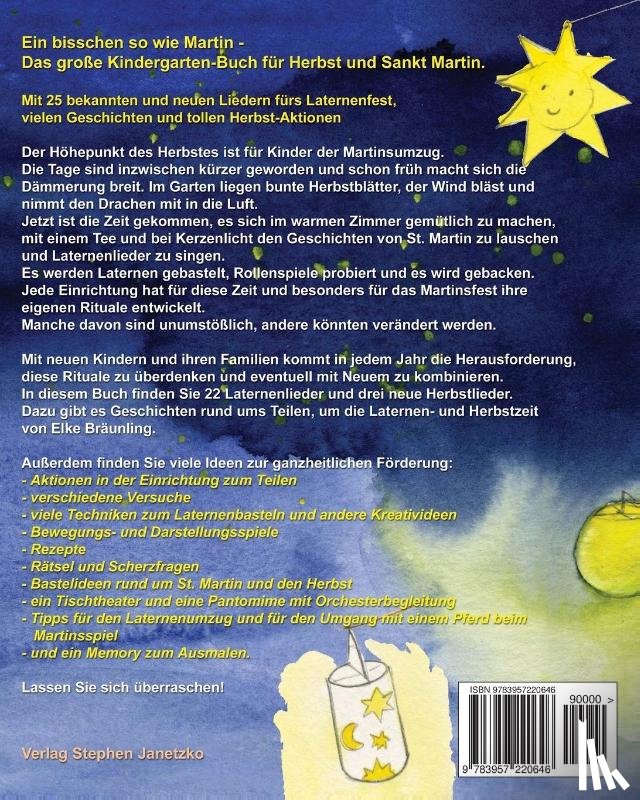 Baumann, Christa, Janetzko, Stephen - Ein bisschen so wie Martin - Das große Kindergarten-Buch für Herbst und Sankt Martin