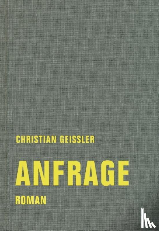 Geissler, Christian - Anfrage