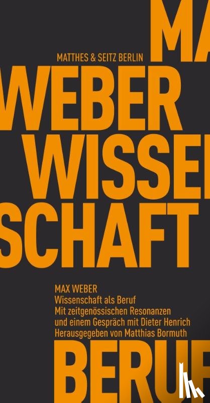 Weber, Max - Wissenschaft als Beruf