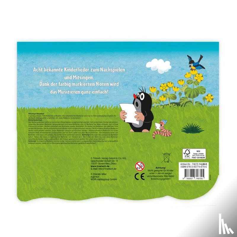  - Trötsch Der kleine Maulwurf Klavierbuch Meine ersten Lieder