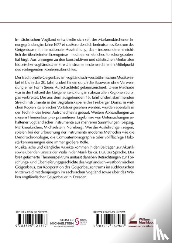  - Der Streichinstrumentenbau im sächsischen Vogtland