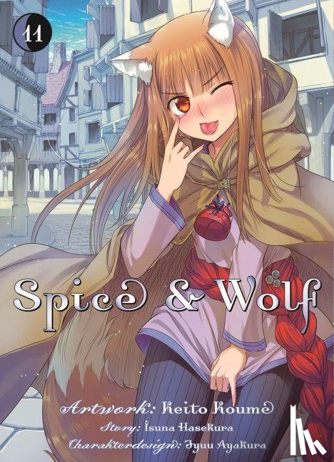 Hasekura, Isuna, Koume, Keito - Spice & Wolf 11