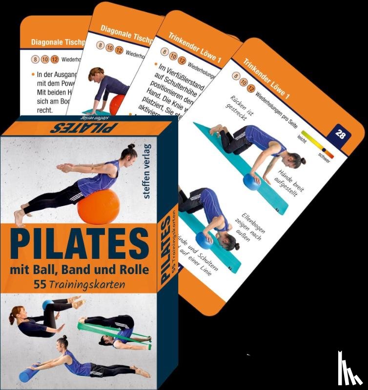 Paulitz, Benno, Thomschke, Ronald - Trainingskarten: Pilates mit Ball, Band und Rolle