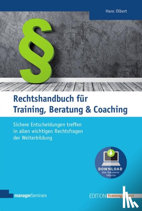 Olbert, Hans - Rechtshandbuch für Training, Beratung & Coaching
