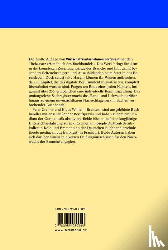 Bramann, Klaus-Wilhelm, Cremer, Peter - Wirtschaftsunternehmen Sortiment