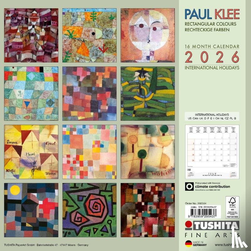  - Paul Klee - Rectangular Colours 2026