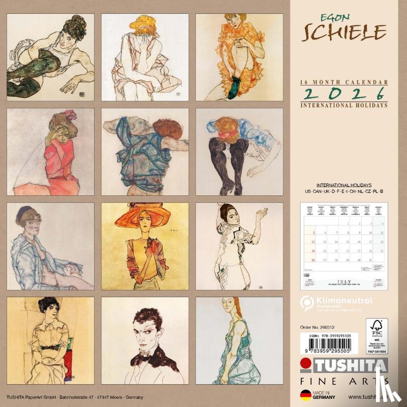  - Egon Schiele Drawings 2026