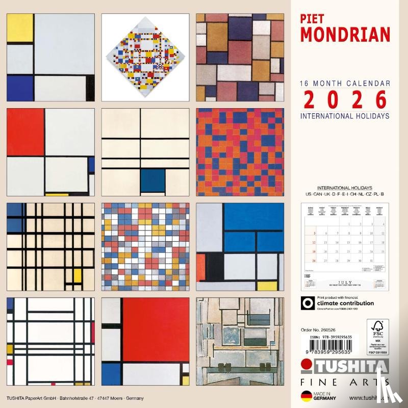  - Piet Mondrian 2026