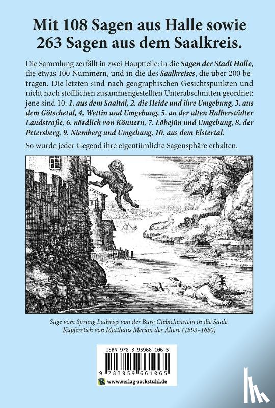 Schultze-Gallera, Siegmar Baron von - Die Sagen der Stadt Halle und des Saalkreises