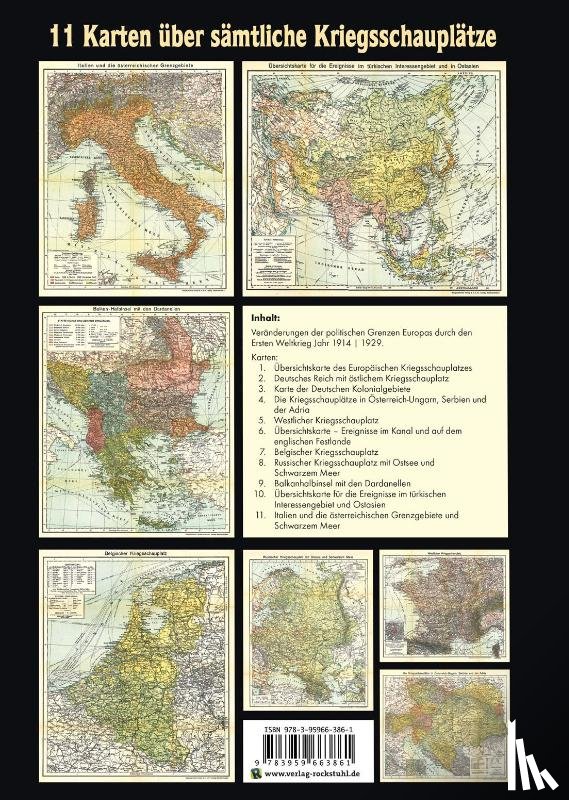  - KRIEGS-ATLAS 1914-1918 - über sämtliche Kriegsschauplätze