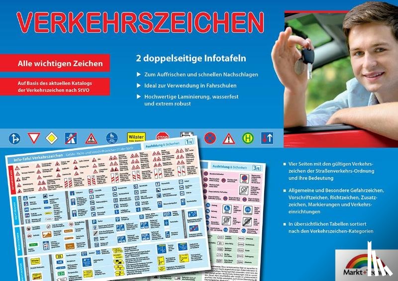  - Verkehrszeichen - Aktuelle Übersicht für den Führerschein der wichtigsten Verkehrszeichen, Gefahrenzeichen etc. im Straßenverkehr - ideal zur theoretischen Führerscheinprüfung