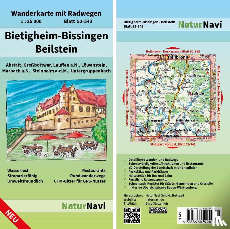  - Bietigheim-Bissingen - Beilstein 1 : 25 000, Blatt 52-543