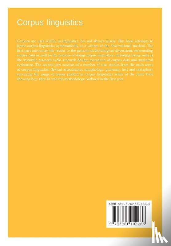 Stefanowitsch, Anatol - Corpus linguistics