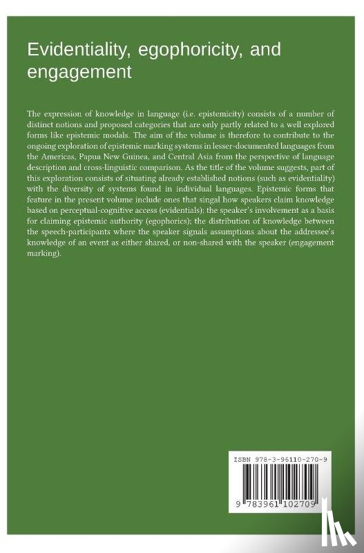  - Evidentiality, egophoricity and engagement