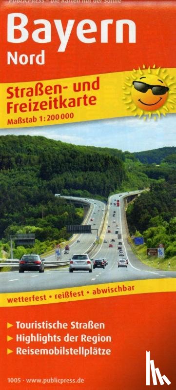  - Bavaria North, road and leisure map 1:200,000