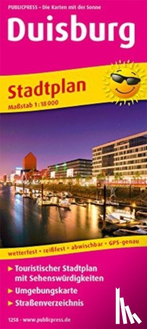  - Duisburg, city map 1:18,000