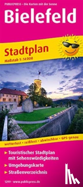  - Bielefeld, city map 1:14,000