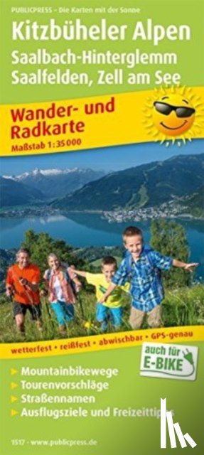  - Kitzbuhel Alps, Saalbach-Hinterglemm, hiking and cycling map 1:35,000