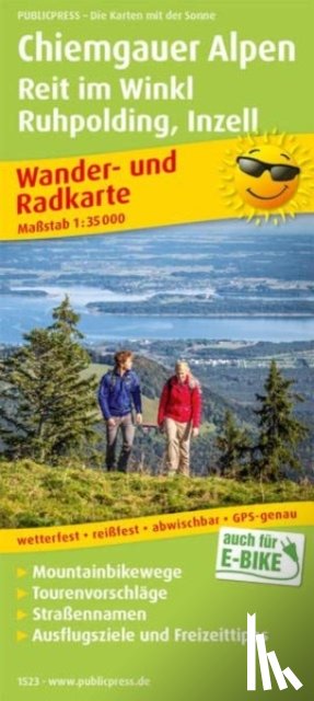  - Chiemgau Alps, hiking and cycling map 1:35,000