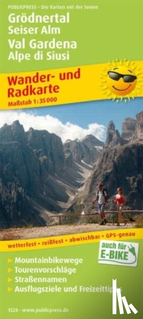  - Val Gardena - Alpe di Siusi / Val Gardena - Alpe di Siusi, hiking and cycling map 1:35,000