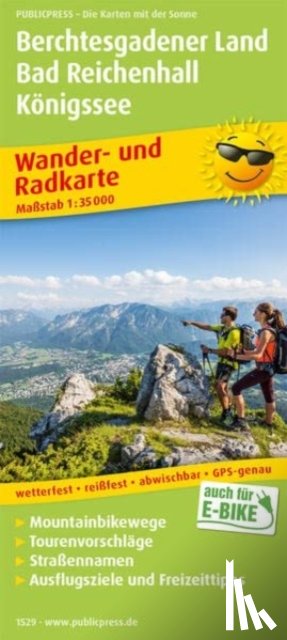  - Berchtesgadener Land - Bad Reichenhall - Koenigssee, hiking and cycling map 1:35,000