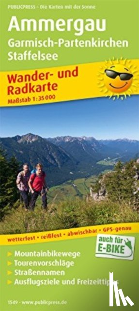  - Ammergau, hiking and cycling map 1:35,000